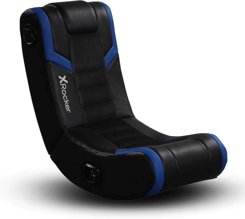 X Rocker gaming chair with integrated audio system and console-optimized design